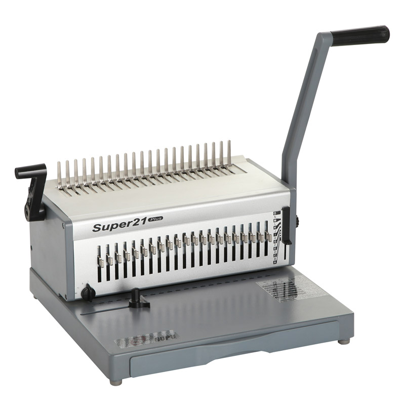 Manual Plastic Comb Book Binding Machine SUPER21 PLUS Buy manual
